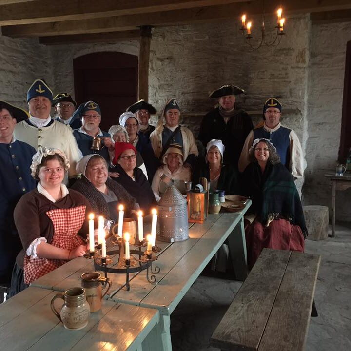 Fort de Chartres French Marine 2016  Holiday Gathering at Fort de Chartres.
